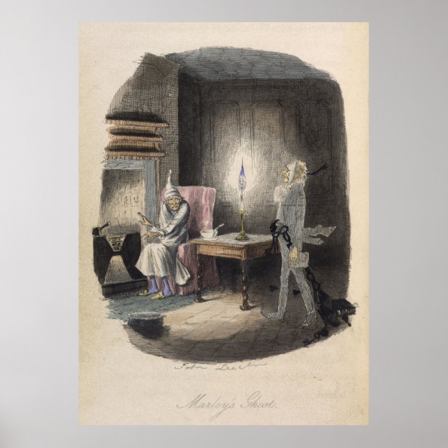 Póster Navidades Carol - El fantasma de Marley (Frente)