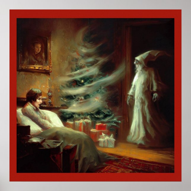 Póster Navidades Carol Fantasma del presente navideño (Frente)