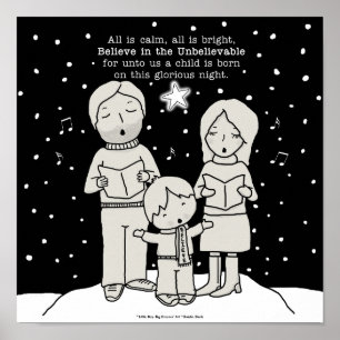 Póster Navidades Caroling