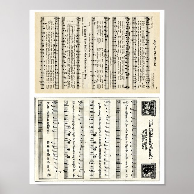 Póster Navidades Carols: Alegría por el mundo, los niños (Frente)