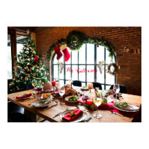 Navidades Cena Monograma Tradición de ángeles de c