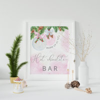Navidades Chica rosa Baby Shower Barra de chocolat