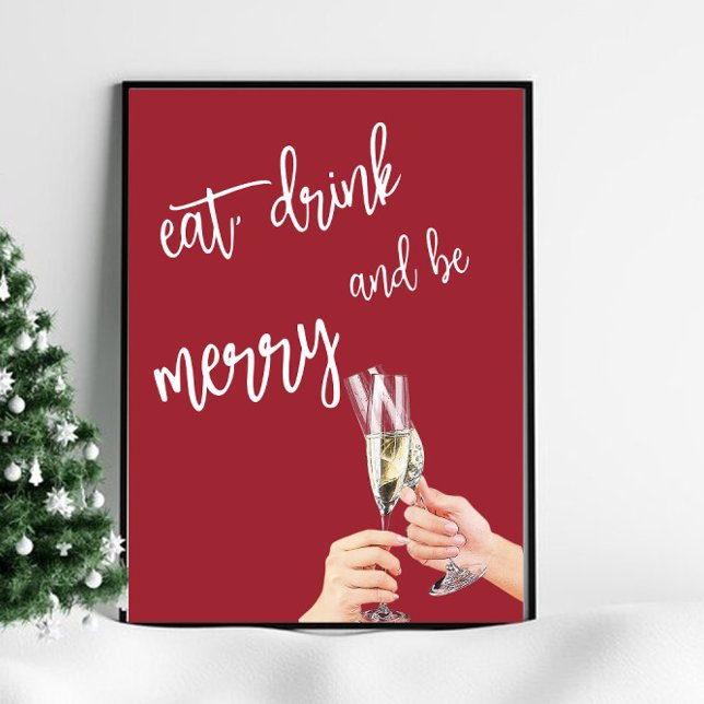 Póster Navidades come, bebe y sé Poster de moras (Subido por el creador)