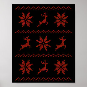 Póster Navidades con efecto de punto - Cuñada festiva
