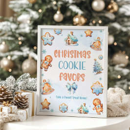 Póster Navidades Cookie favorece fiesta de cumpleaños del