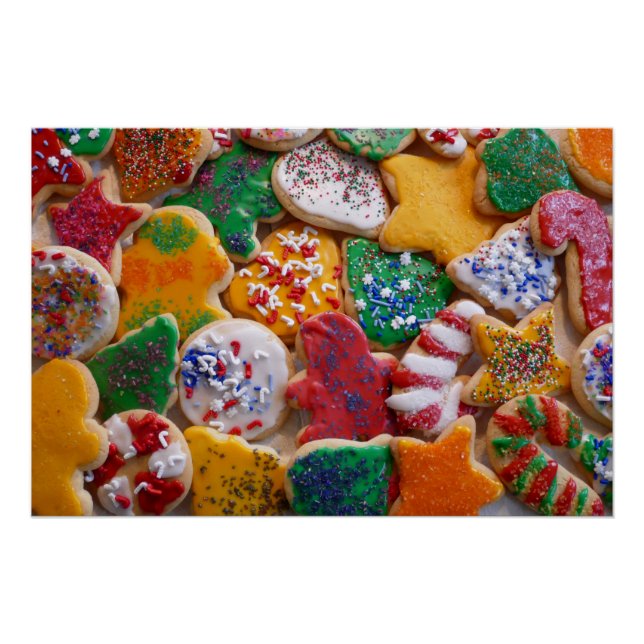 Póster Navidades Cookies En Coloridas Vacaciones (Anverso)