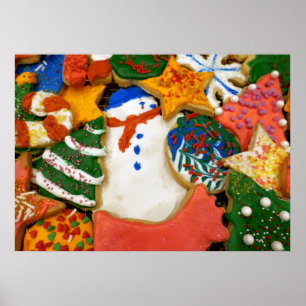 Póster Navidades Cookies III Coloridas Vacaciones