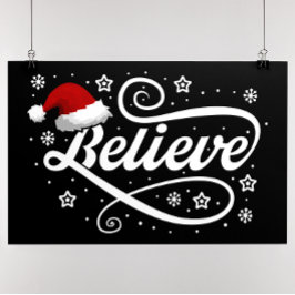 Póster Navidades creen que Santa Claus - Papá Noel