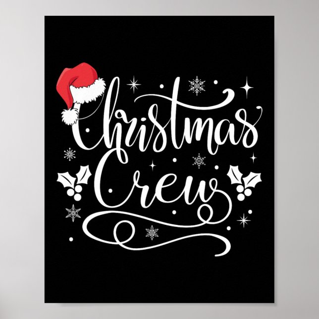 Póster Navidades Crew Familia Grupo Navidades de coincide (Frente)