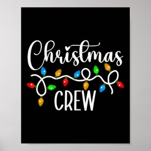Póster Navidades Crew Xmas Iluminan Pajamas Familiares