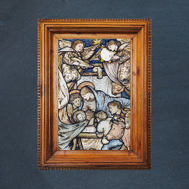 Póster Navidades cristianos religiosos Natividad Burne-Jo