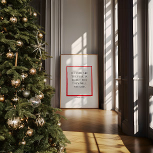 Póster Navidades cristianos Wall Art Matthew 5:8