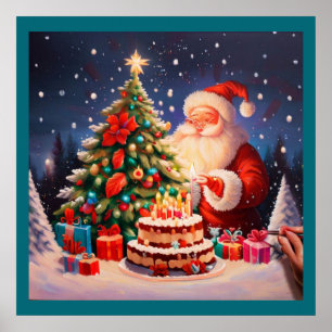 Póster Navidades Cumpleaños 10