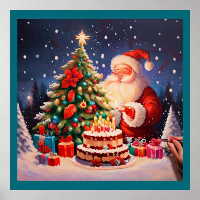 Póster Navidades Cumpleaños 10 (Frente)