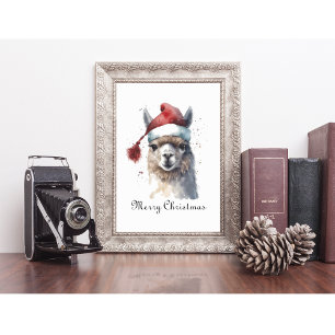 Póster Navidades Cutos Alpaca, personalizado