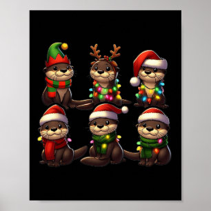 Póster Navidades Cutter Pajama Cute Xmas Luces Anima