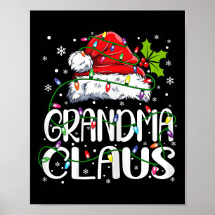 Póster Navidades De Abuela Claus Encenden Partido Familia