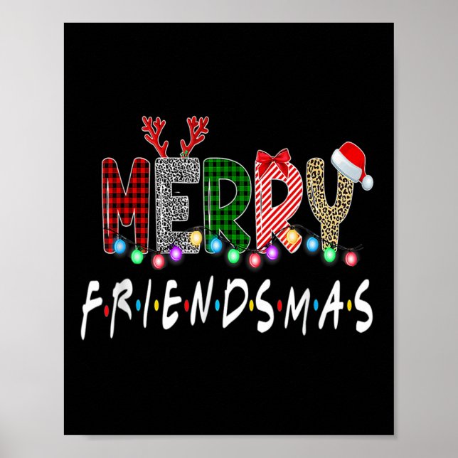 Póster Navidades de Amigos de Feliz Amistad coincidiendo  (Frente)