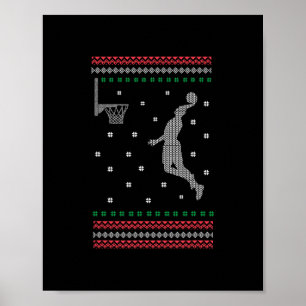 Póster navidades de baile de baloncesto  de baile genial 