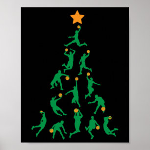 Póster Navidades de baloncesto