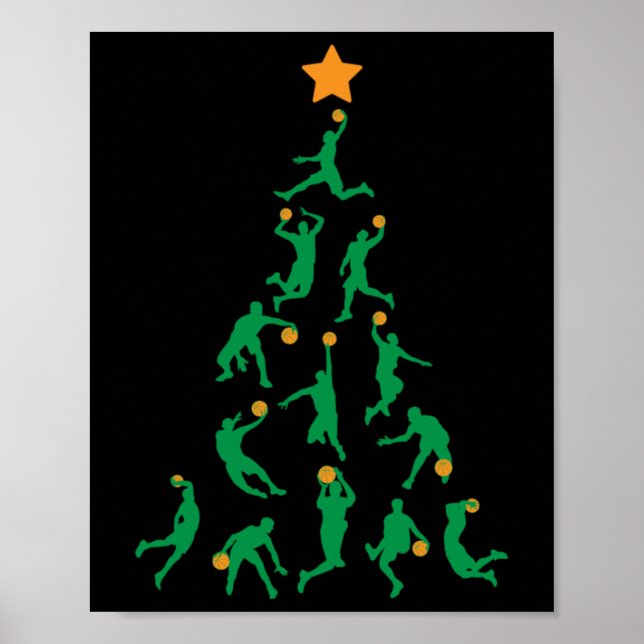 Póster Navidades de baloncesto (Frente)