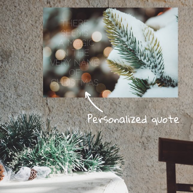 Póster Navidades de bifurcación de abejas y luces de invi (Subido por el creador)