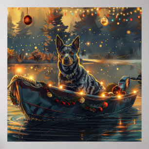 Póster Navidades de Blue Heeler