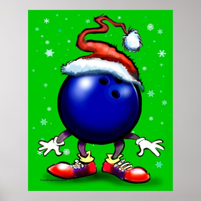 Póster Navidades de boliche (Frente)