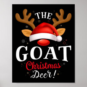 Póster Navidades de cabra de la familia Deer Pjs Xmas