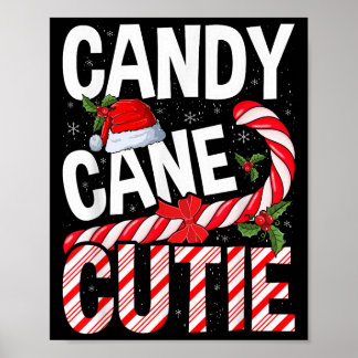 Póster Navidades de Candy Cane Cutie Noches Mujeres Chica