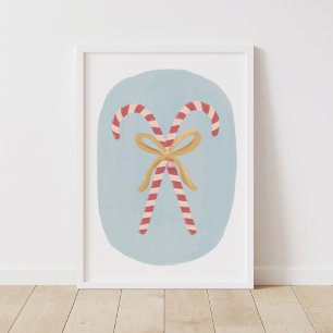 Póster Navidades de Candy Cane Decoran Poster