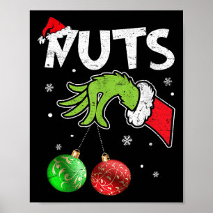 Póster Navidades de castañas Familia Pareja de Chest