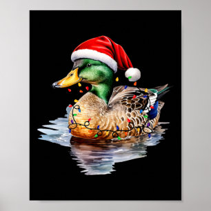 Póster Navidades de caza de papas de Santa Xmas Mamáes de