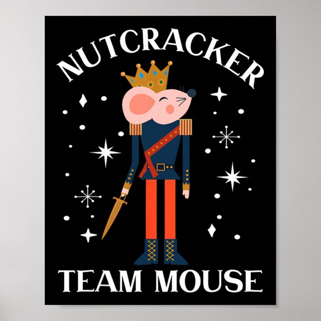 Póster Navidades de cazatalentos de Team Mouse bailan un  (Frente)