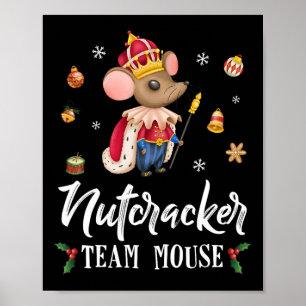 Póster Navidades de cazatalentos de Team Mouse bailan un 