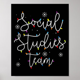 Póster Navidades de clase Estudios Sociales Equipo de X-m