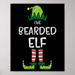Póster Navidades De Coincidencia De Elf Con Cabeceras Par