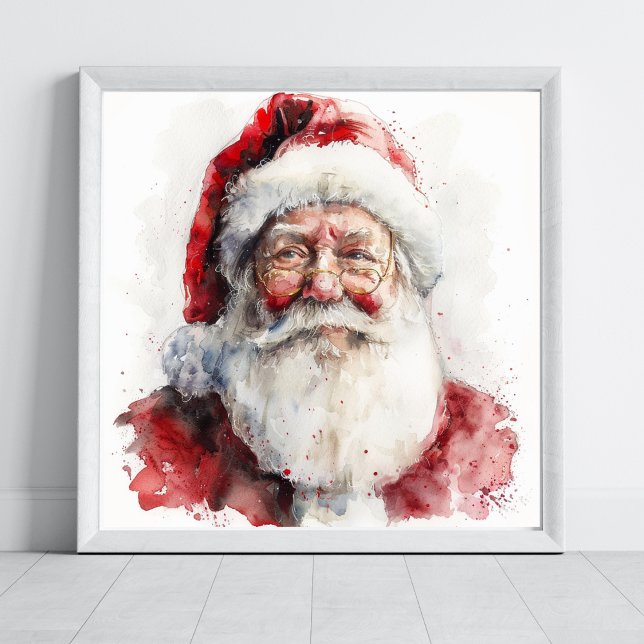 Póster Navidades de dibujo acuático de Santa Claus (Subido por el creador)