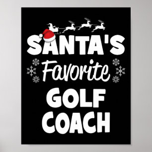 Póster Navidades de diversión favoritos del entrenador de