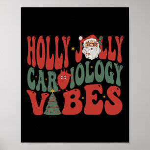 Póster Navidades de Enfermería de Cardiología de Groovy