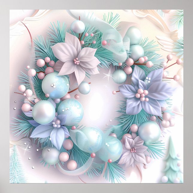 Póster Navidades de ensueño Wreath Poster (Frente)