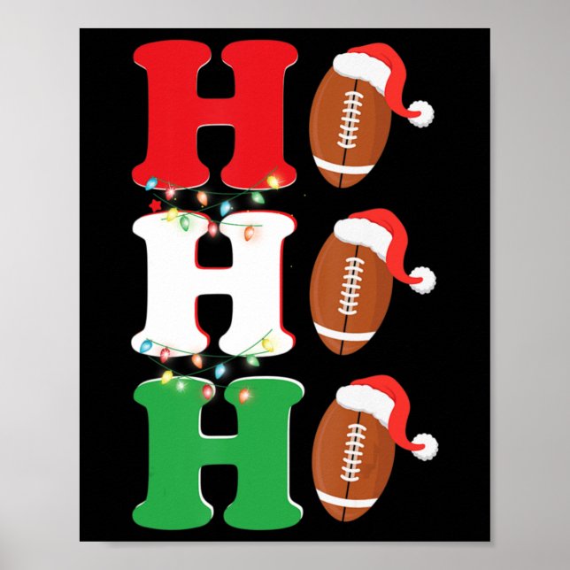 Póster Navidades de Fun Ho Ho Ho Santa Hat (Frente)