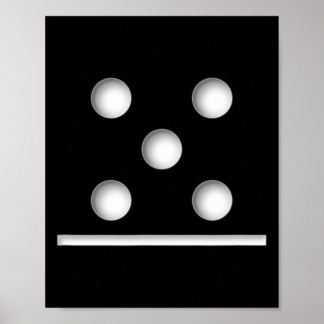 Póster Navidades de Halloween de Domino Game 5 0 (Frente)