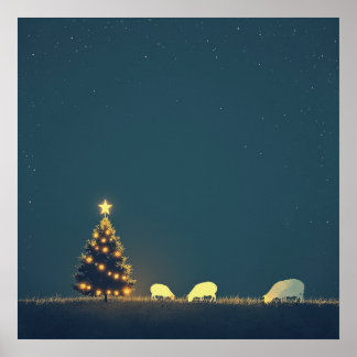 Póster navidades de invierno cálidos