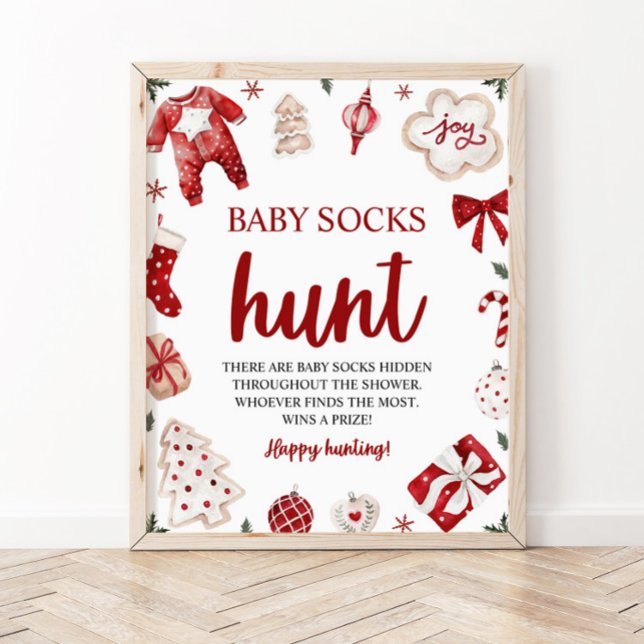 Póster Navidades de invierno: juego de Baby Shower sobre  (Subido por el creador)