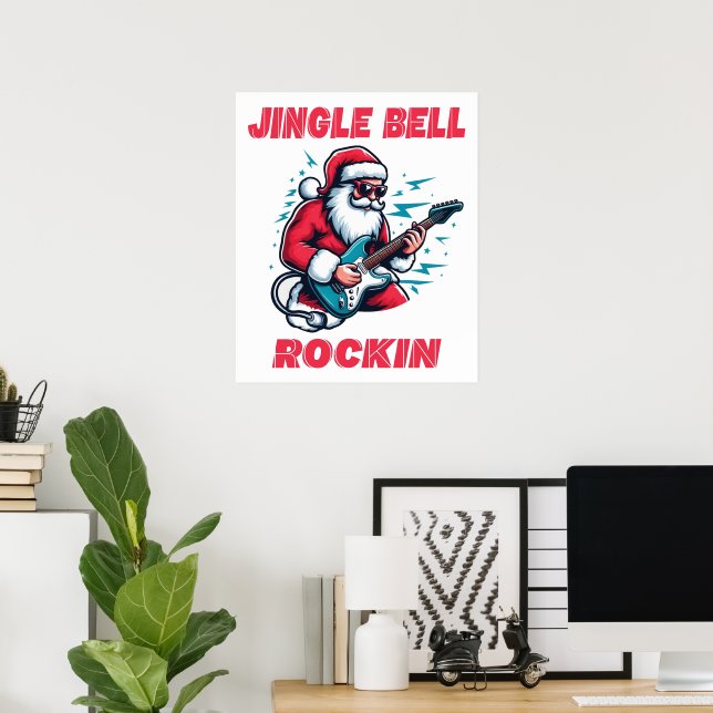 Póster Navidades de Jingle Bell Rockin (Oficina en casa)
