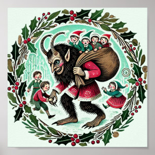 Póster Navidades de Krampus