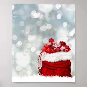 Póster Navidades de la despedida de regalos