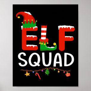 Póster Navidades de la familia Elf coincidiendo con las n