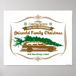 Póster Navidades de la familia Griswold divertidos y anti